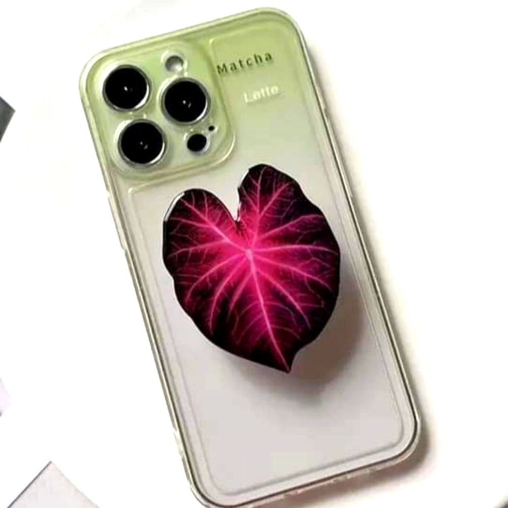 Hott Pink Caladium cell phone popper